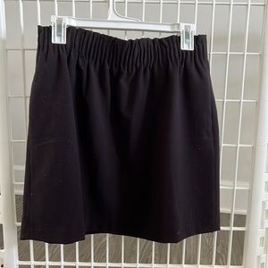 J CREW black mini skirt with pockets